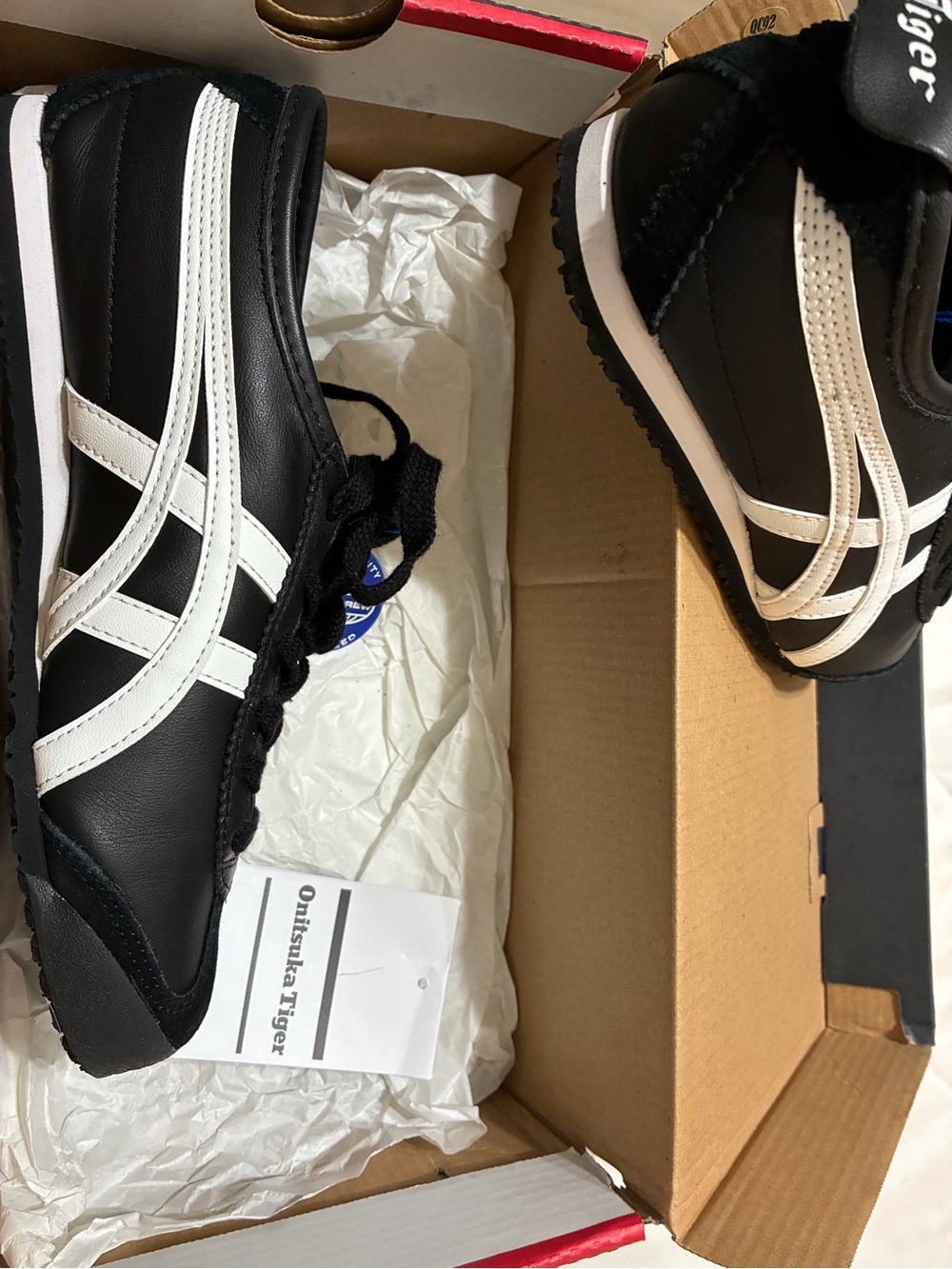 Onitsuka Tiger by Asics Women's Black and White Sneakers